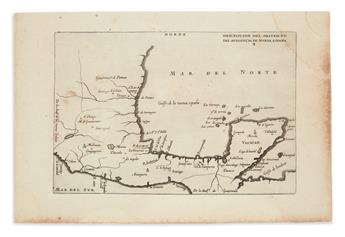 HERRERA Y TORDESILLAS, ANTONIO de. Group of 3 full-page engraved maps of Mexico and Central America.